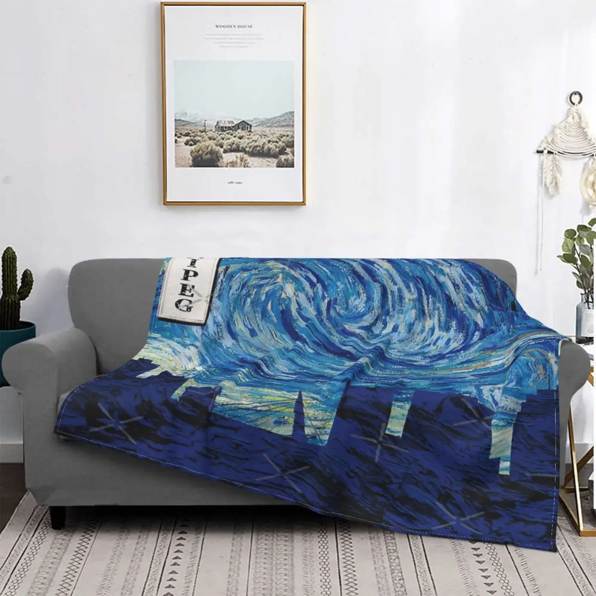 

Виннипег-Manta de estrellada de Van Gogh, colcha para cama