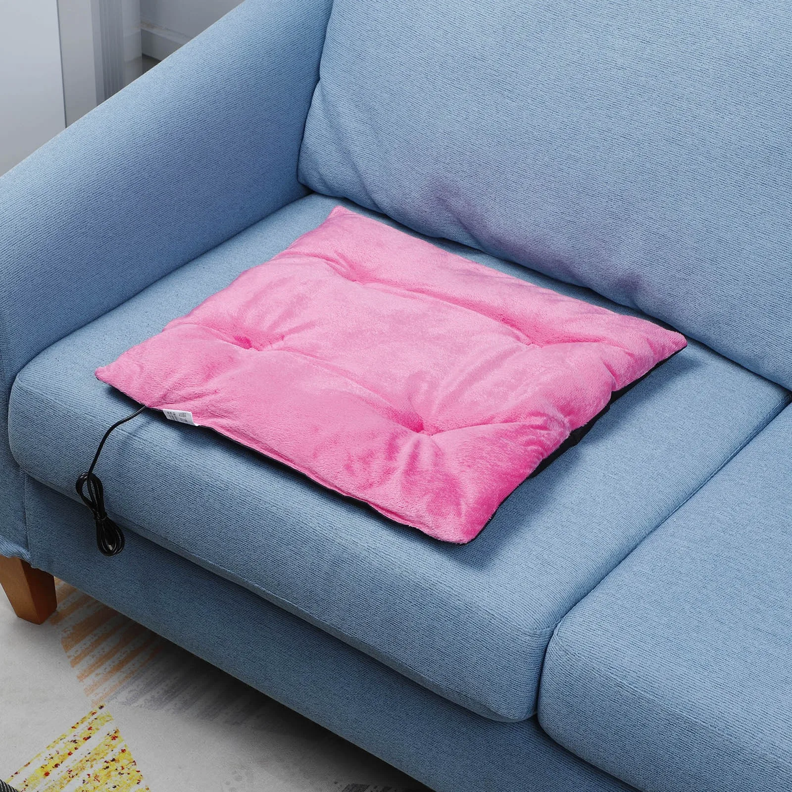 Подушка для автомобильного сиденья с подогревом и USB-портом 42x42 см | Дом сад