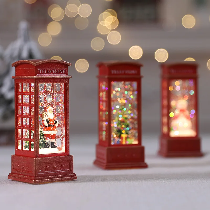 

Christmas Decorations for Home Lantern Xmas Tree/snowman/santa Claus Led Night Light Christmas Home Decore Christmas Ornaments
