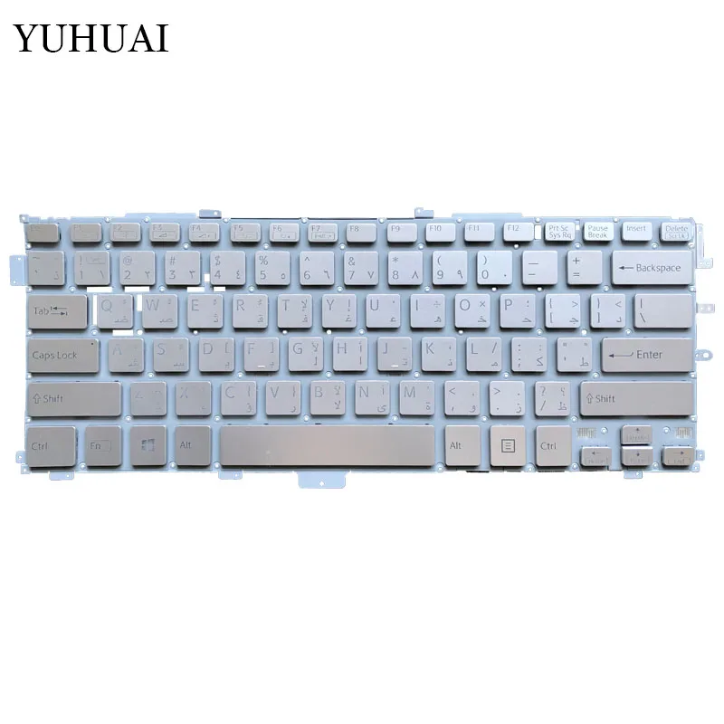 Новая арабская клавиатура для ноутбука sony VAIO Pro 13 SVP13 SVP13A SVP132 SVP1321 SVP132A серебристый 149243621