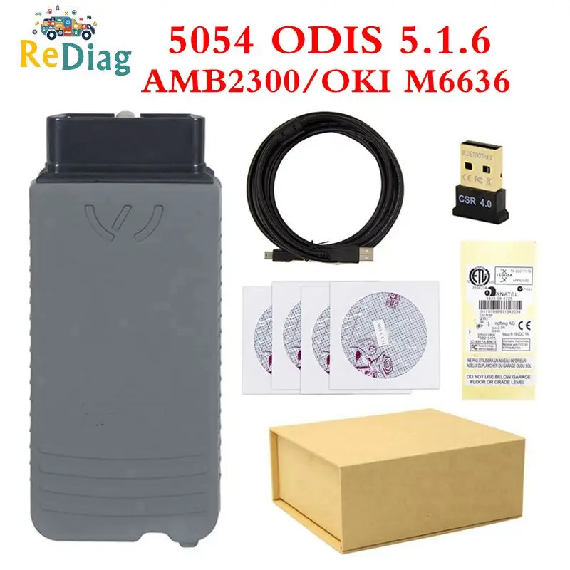 Лучшее качество 5054A ODIS 5,16 OKI 5054 Bluetooth 5054A идеальная версия OKI чип VAG Диагностический сканер