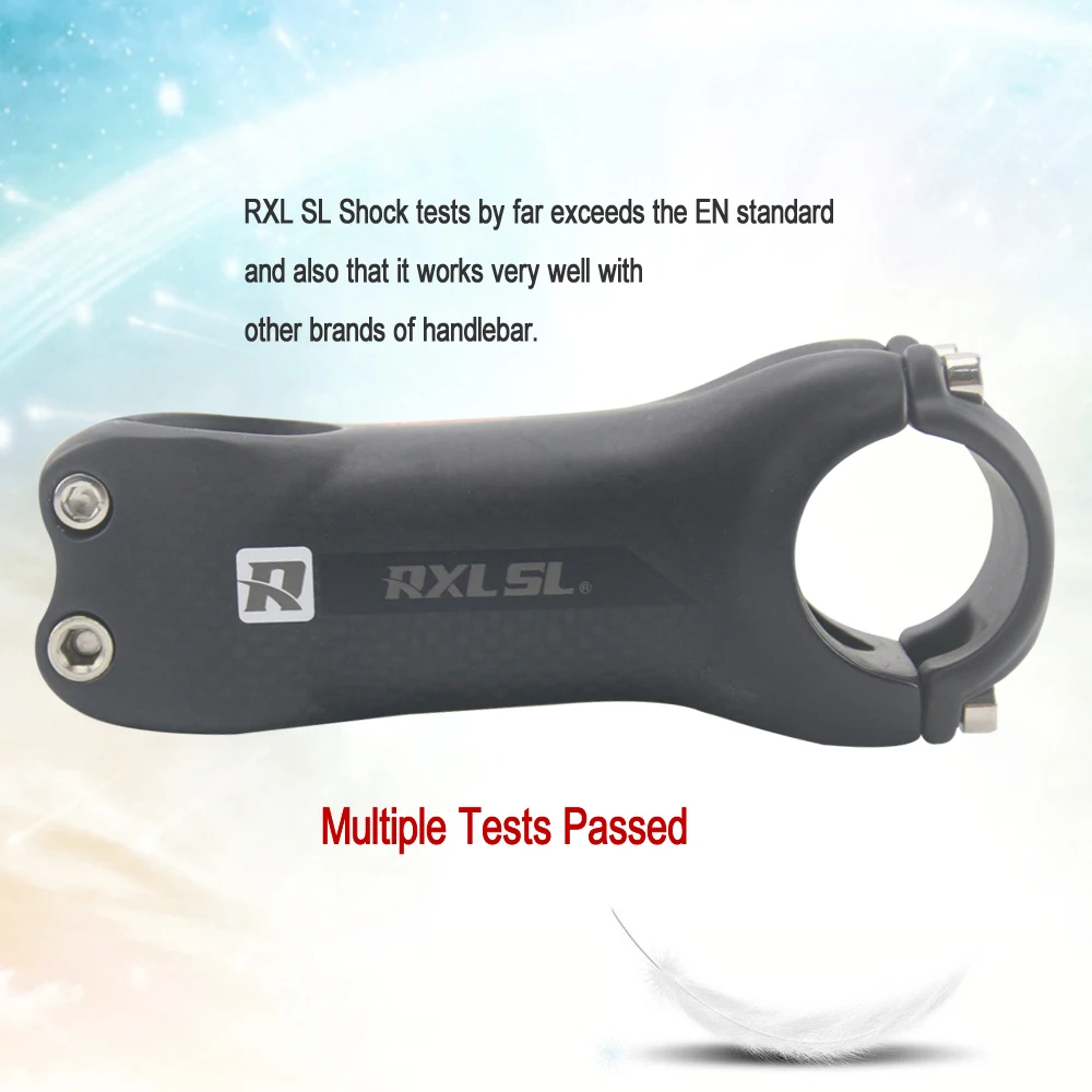 Руль RXL SL для дорожного велосипеда 3K матовый руль Mtb 6/17 градусов 70/80/90/100/110/120/130