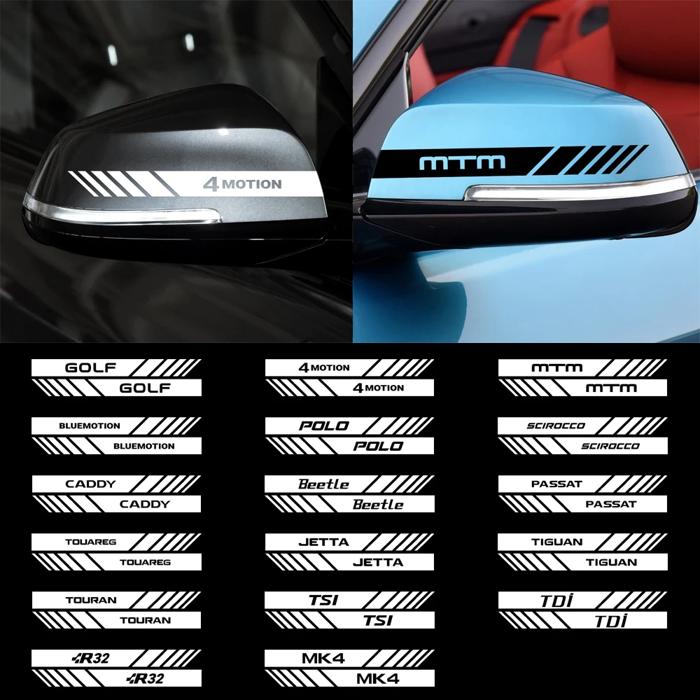 Автомобильная эмблема 2 шт. зеркало заднего вида декоративная наклейка на стену