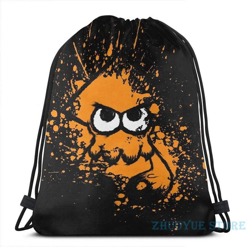 Splatoon черный кальмар с пустым глаза на оранжевого цвета брызги маска USB заряд