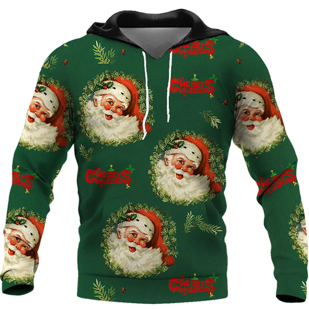 Новинка 2021 Рождественская версия толстовка с 3D принтом для мужчин и женщин