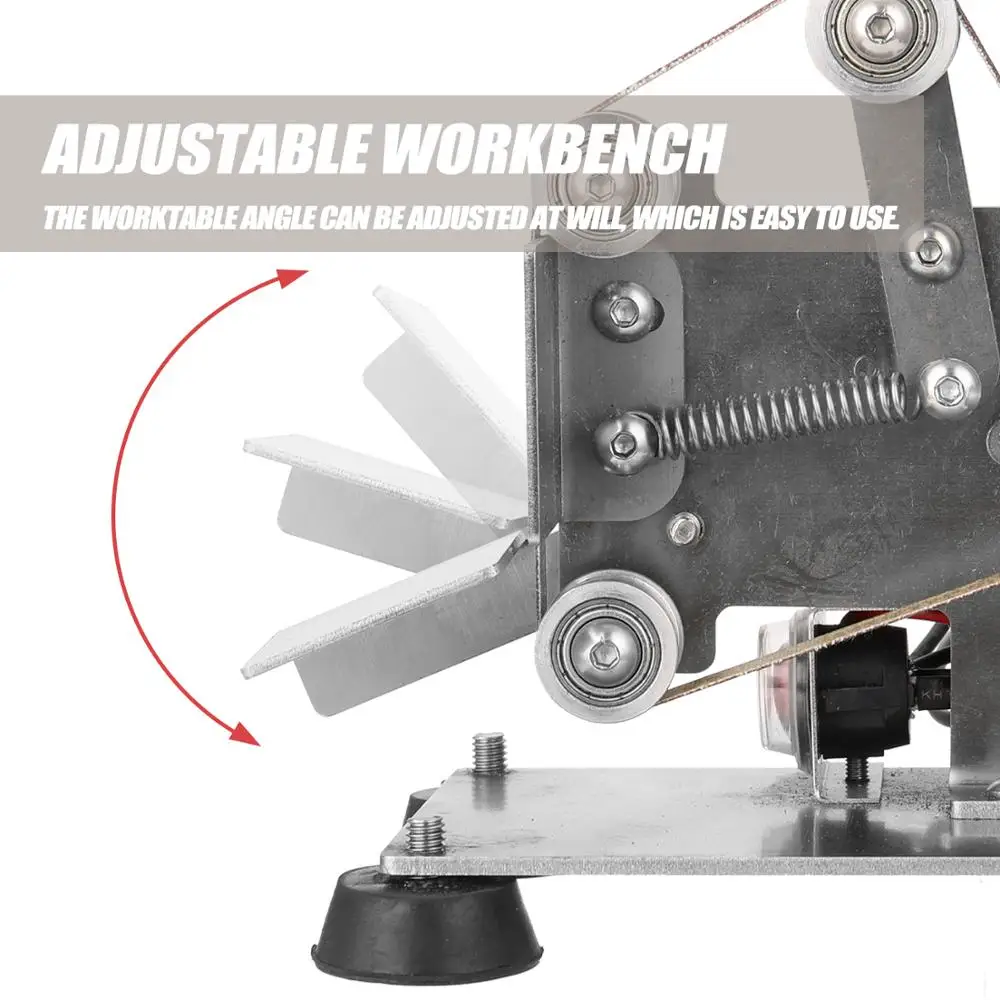 Belt Sander Mini Grinding Grinder Sand-belt Machine Small DIY Polishing Cutter Edges Sharpener | Инструменты