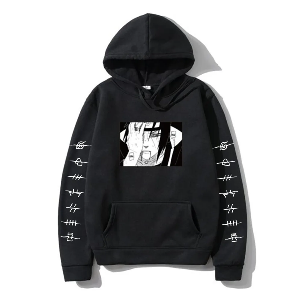 

Japanese Streetwear Men Hoodies itachi pullover Sweatshirt Fashion Casual hoody 2020 Autumn Winter Hip Hop Men Clothes