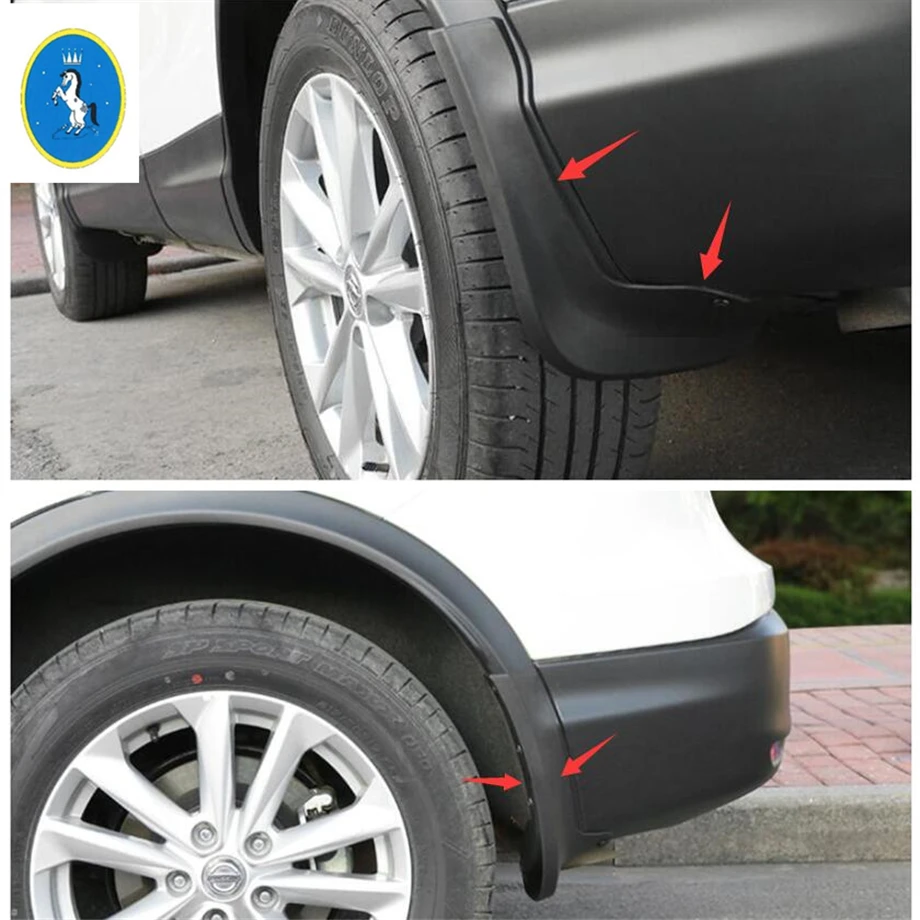 Yimaautotrims авто аксессуары передняя + задняя Брызговики 4 шт Подходит для Nissan Qashqai J11