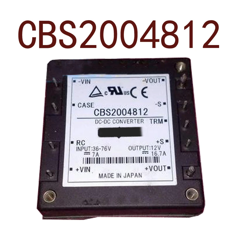 

Original-- CBS2004812 input48V-output12Vwatt200W 16.7A DC/DC 1 year warranty ｛Warehouse spot photos｝