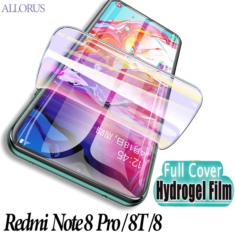 

Full Cover Hydrogel Film For Xiaomi Redmi Note 8 Pro 8T Film Screen Protector On Redmi Redmi-Note-8-Pro Note 8 T Soft-Glass Film