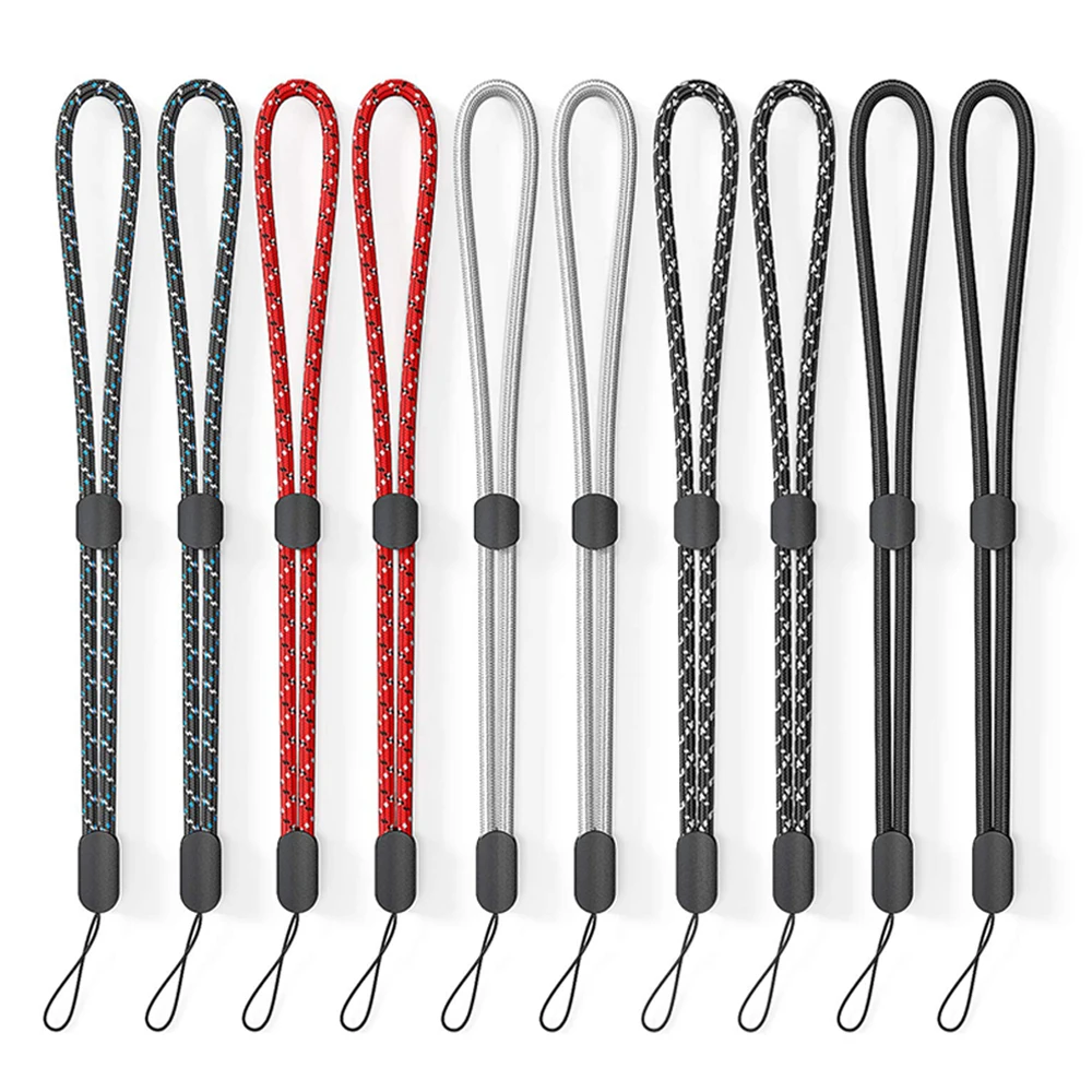 

10 шт./упаковка, наружные регулируемые цветные нейлоновые ремешки для камеры/ключей/брелоков/телефона/фонарика