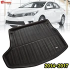 Для Защитные чехлы для сидений, сшитые специально для Toyota Corolla E170 2014 2015 2016 2017 2018 задний багажник коврик Коврики для багажника на коврике арабских цифр гвардии протектор автомобильные аксессуары