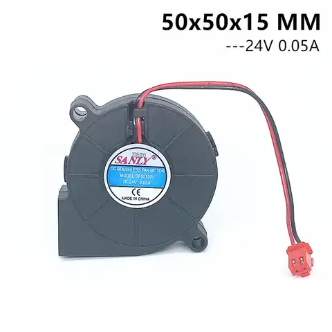 Оригинальный промышленный вентилятор SANLY SF5015SL DC24V 0.05A 5 см 5015 дюйма 50x50x15 мм для увлажнителя, охлаждающий вентилятор 2 контакта