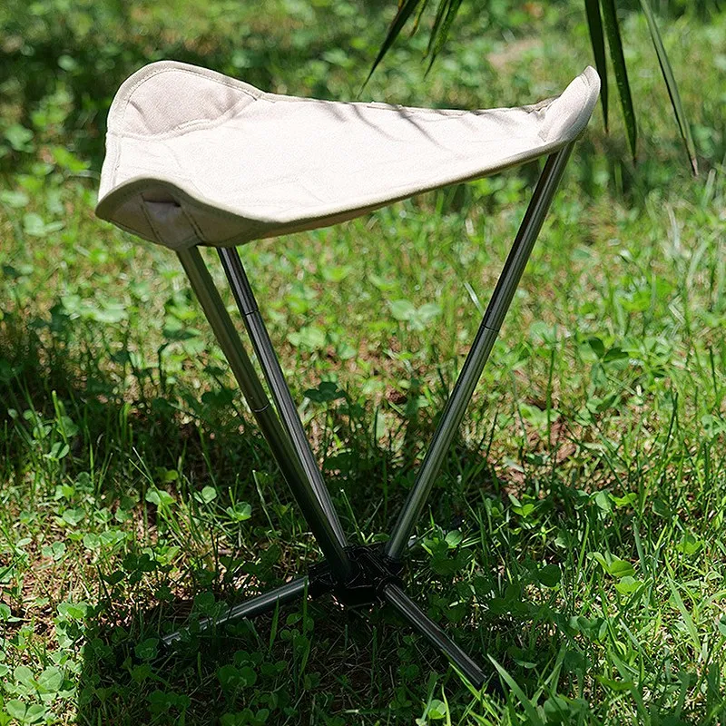 

Outdoor Triple-cornered Folding Stool Convenient Fishing Stool Folding Stool Triple-cornered Stool Chair