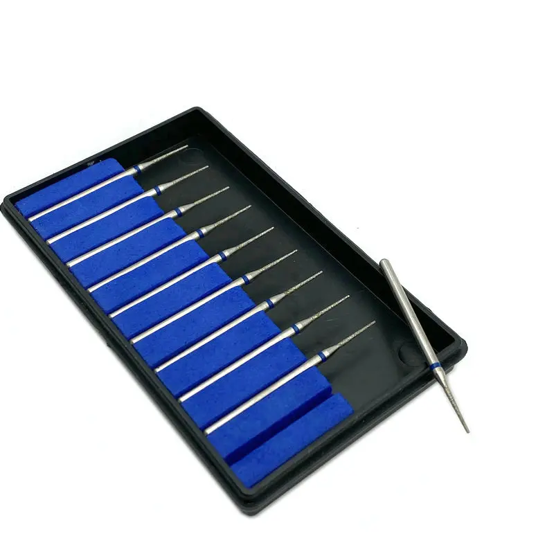 Алмазная пилка для ногтей 10 шт. игольчатый шлифовальный станок полировщик