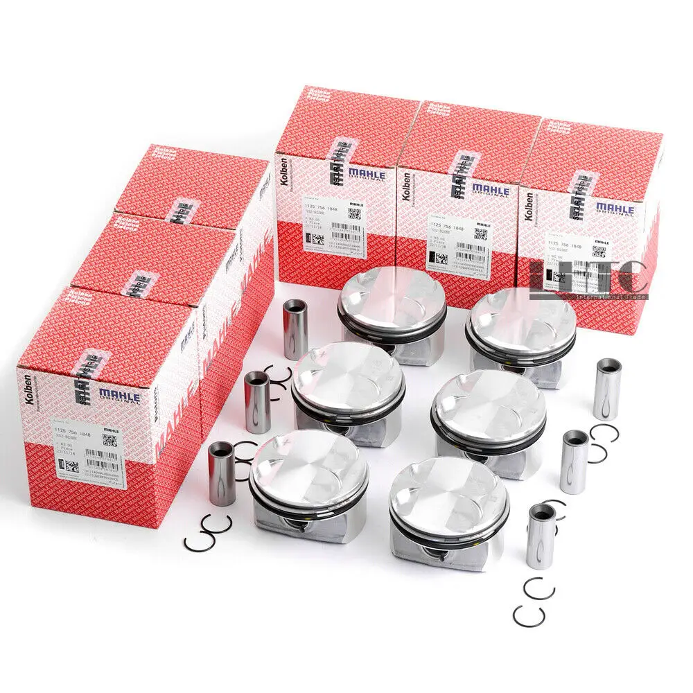 

6x Pistons Rings Set Mahle Φ85mm For BMW E81 E87 E83 E84 E70 E90 E91 E92 E93 E60 528i 530i 630i 730i X1 X3 3.0L L6 Naturally