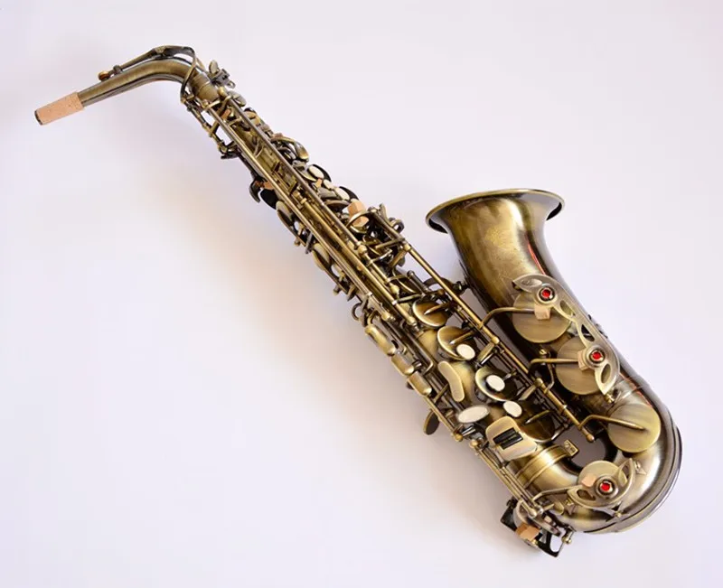 Альт-саксофон drop Eb альт саксофон инструменты античная медь полные аксессуары