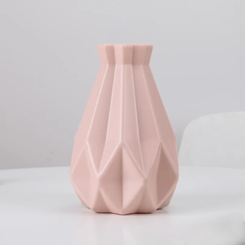 

Modern Flower Vase Home Flower Arrangement Living Room Origami Plastic Nordic Style Home Decoration Ornament Home Decor Hot Sale
