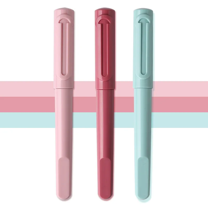 

1-Piece Premiun Fountain Pen EF/F 0.38mm 0.5mm Refillable Ink Pens for Student Writing School Office Supplies Gift Stationery