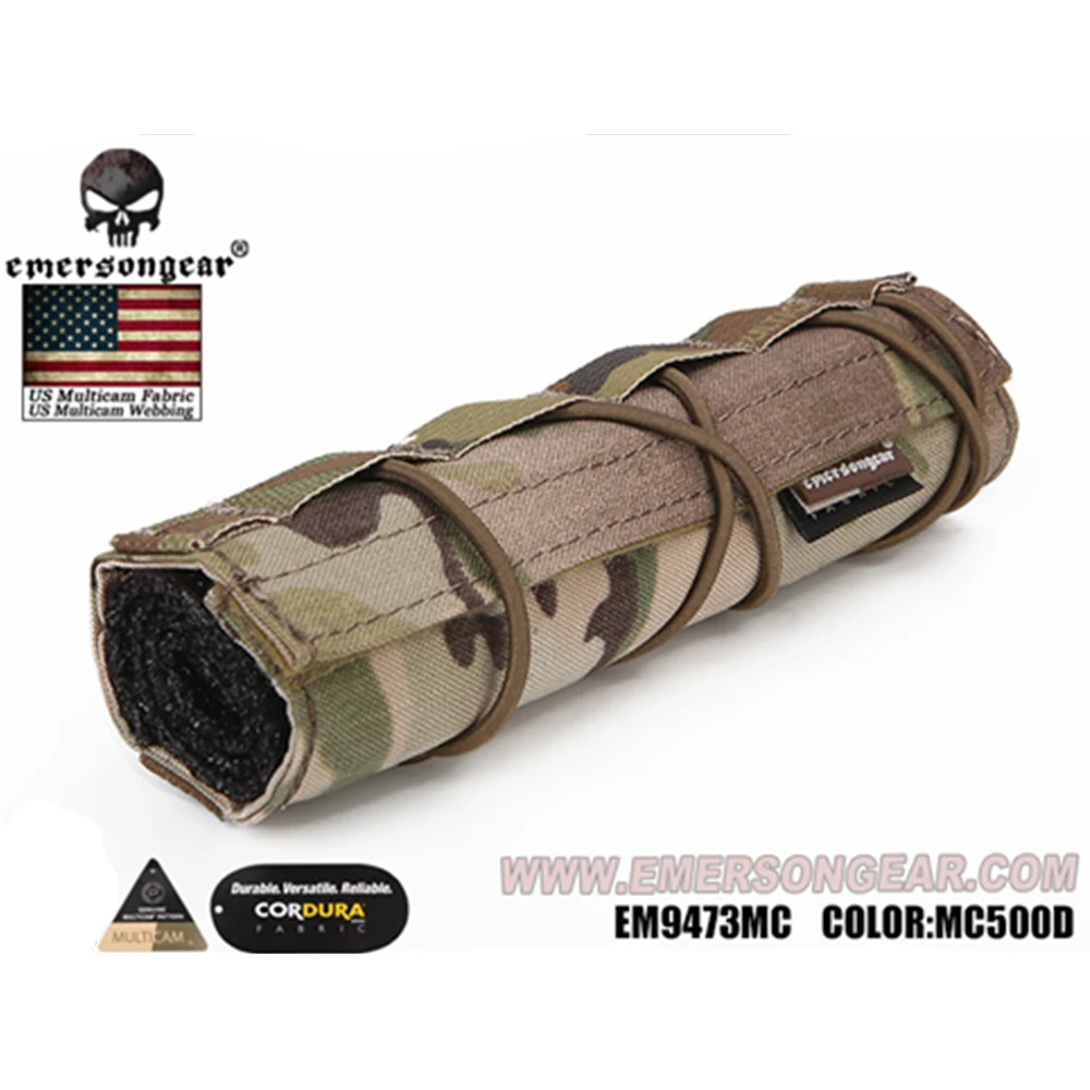 Emersongear Emerson Suppressor Охотничьи Аксессуары 18 см Mirage Heat Cover Shield Sleeve глушитель крышка глушителя Quick Release
