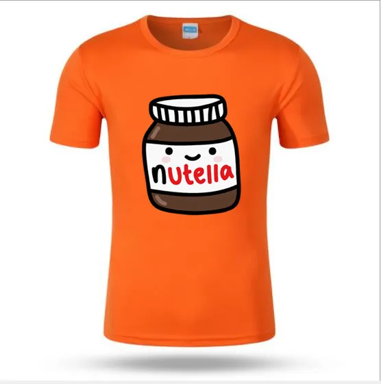 Новинка 2019 мужская рубашка унисекс премиум Nutella Jar Kawaii футболка дизайнерская