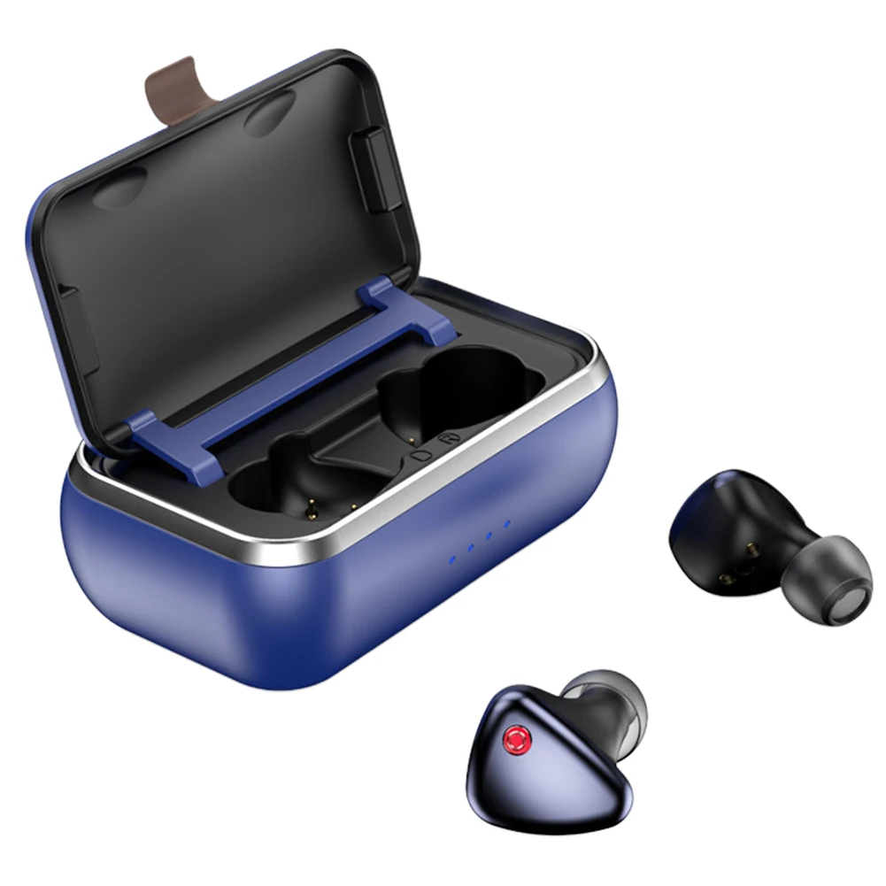 HD 3D стерео портативный внешний аккумулятор беспроводная Bluetooth гарнитура игровая с Charing чехол TWS 5,0 Спорт шумоподавление водонепроницаемый