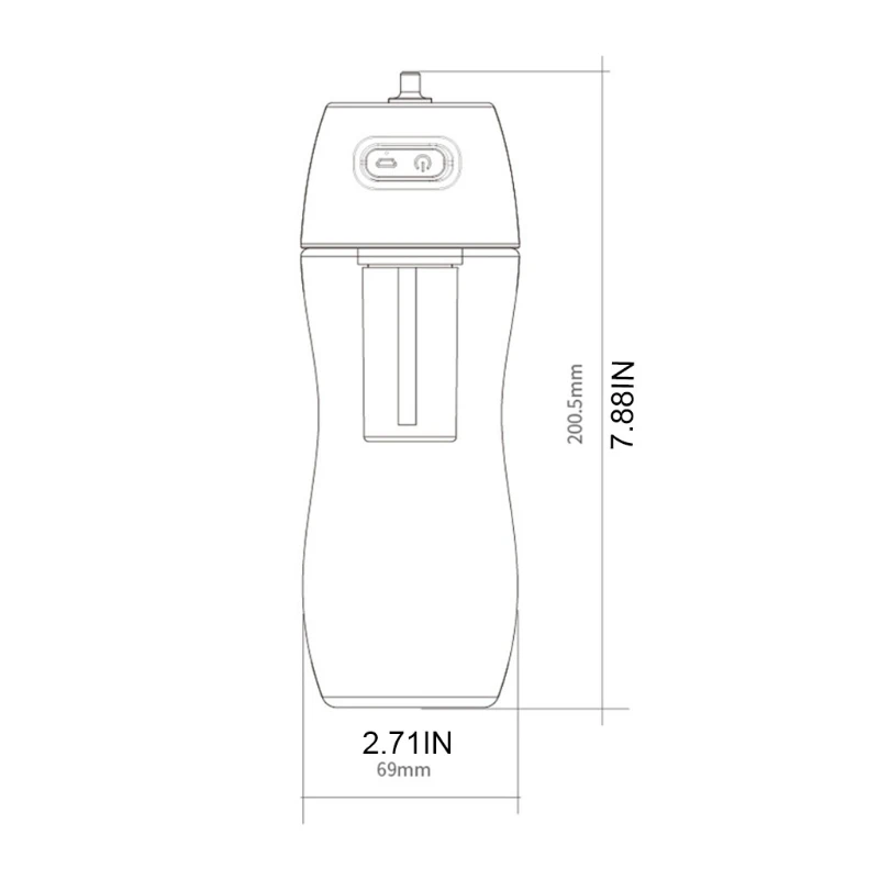 

Personal Oxygen Bottle Oxygen Machine Portable Ventilator Smart Oxygen Cup w/ LED Display for Students Olds Pregnents