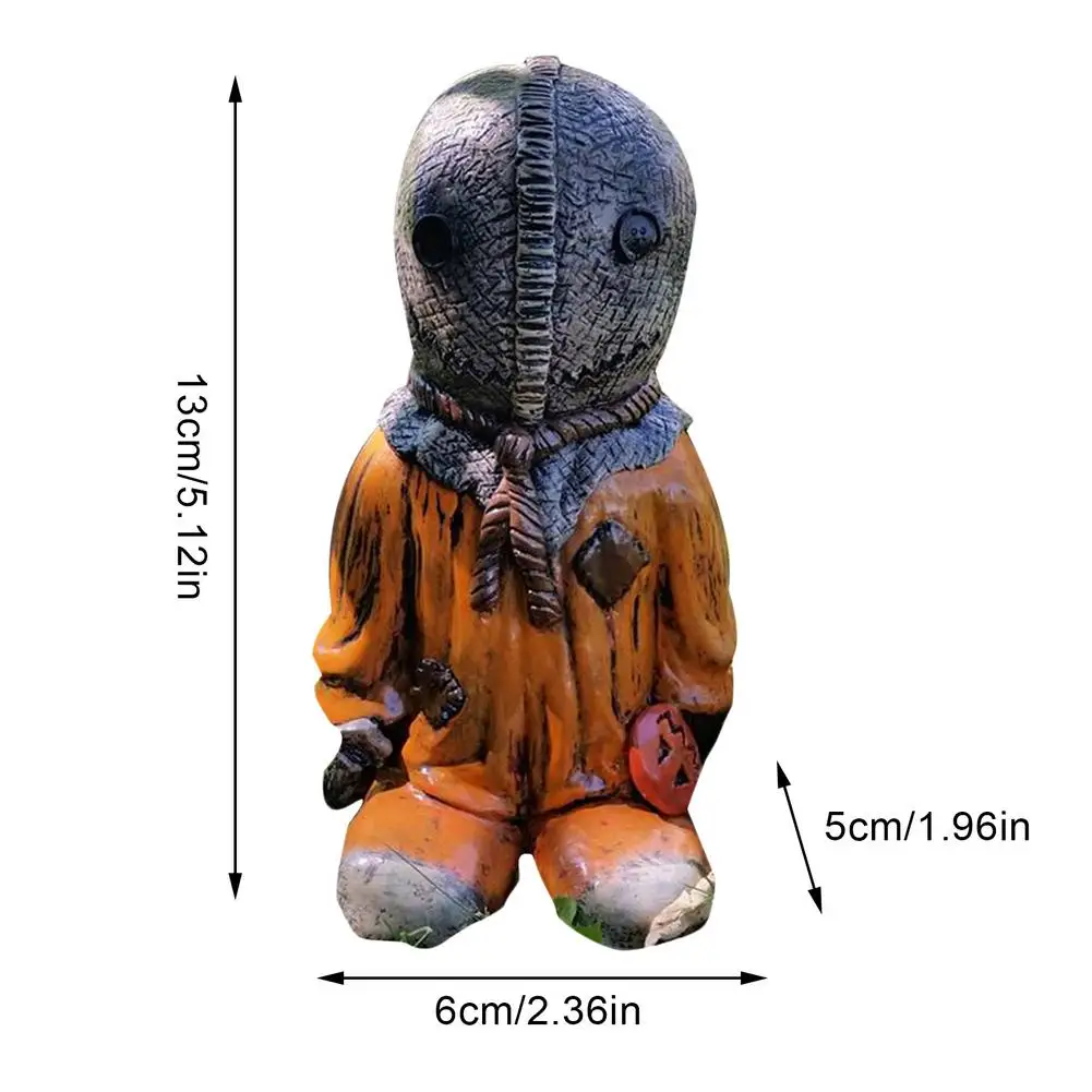 

Horror Resin Dwarf Ornaments Halloween Garden Zombie Statue Crafts Scary Gnome Dwarf Figurine Halloween Props For Garden Decor
