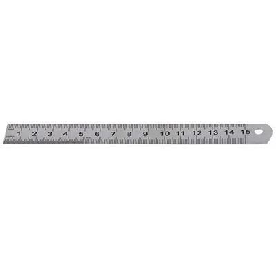 

1pcs 15cm Double Side Stainless Steel Measuring Straight Ruler Tool 6 Inches