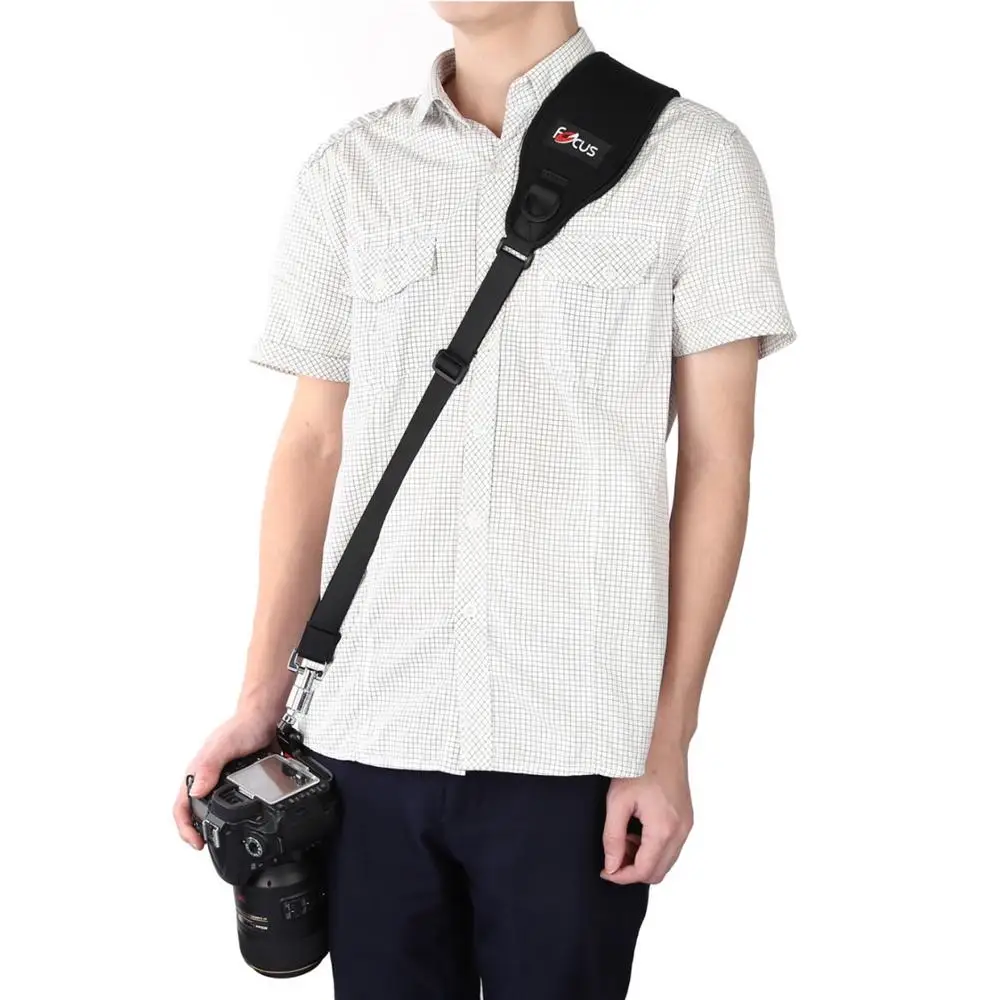 Ремень для камеры Focus F2 быстросъемный черный ремень на одно плечо с пластиной