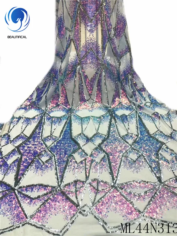 Красивая нигерийская кружевная ткань Высококачественная Тюлевая африканская