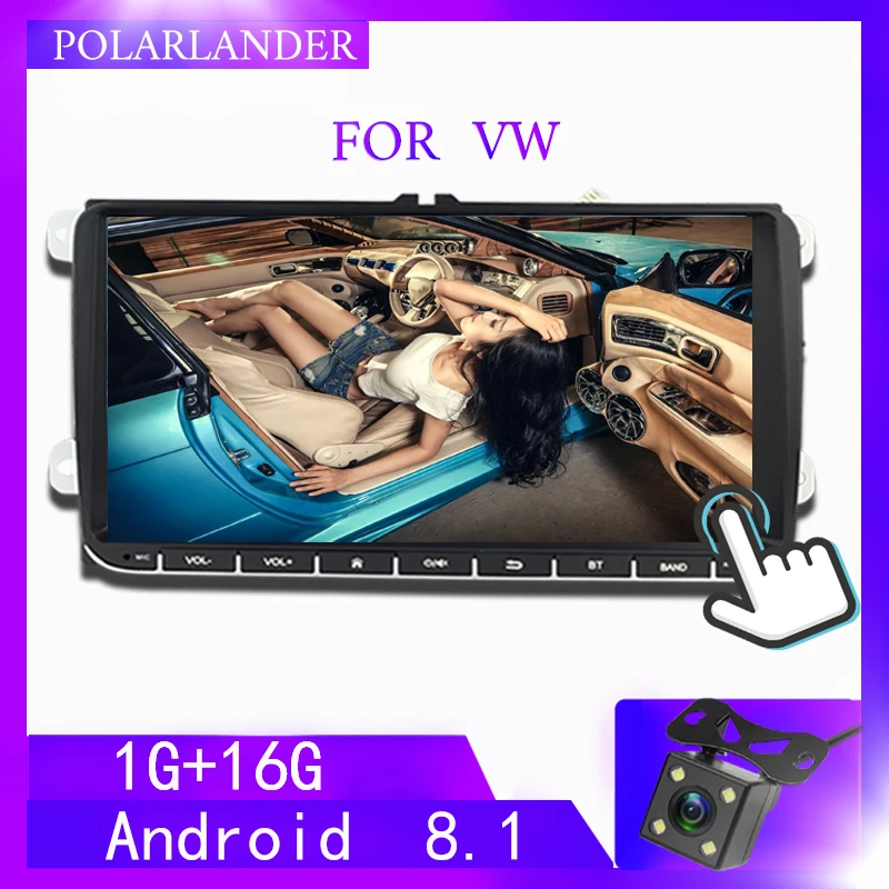 2 Din 9 &quotМультимедиа Mirrror Link для Bora Golf VW Polo Passat B6 B7 Touran стерео радио MP5 плеер gps