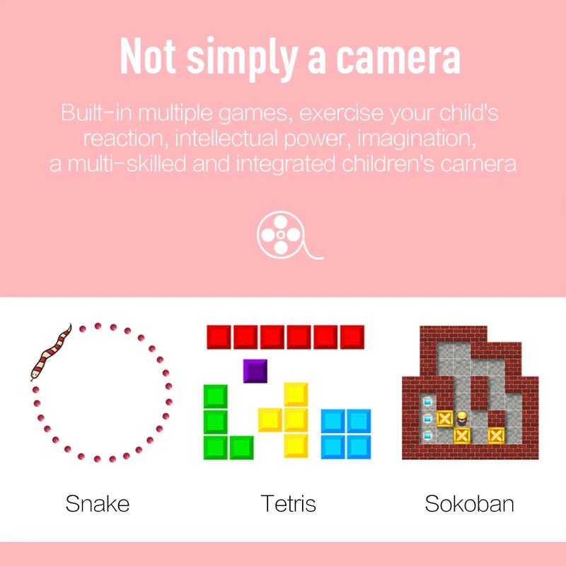 

Children Mini Camera Take Photo Kids Camera 1080P Digital Projection Video Photography Camera toy for Educational Learning Gift