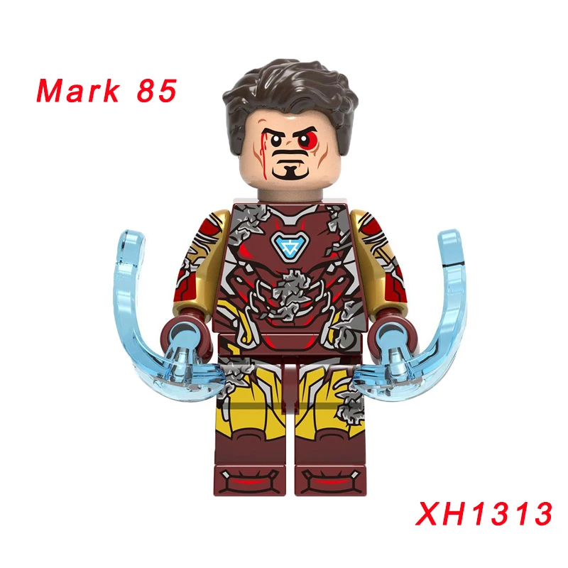 Одиночная Супер герои Марка 6 Tony Stark Марвел Капитан древний Тор Капитан Америка Черная Вуда перец строительный блок - Цвет: xh1313