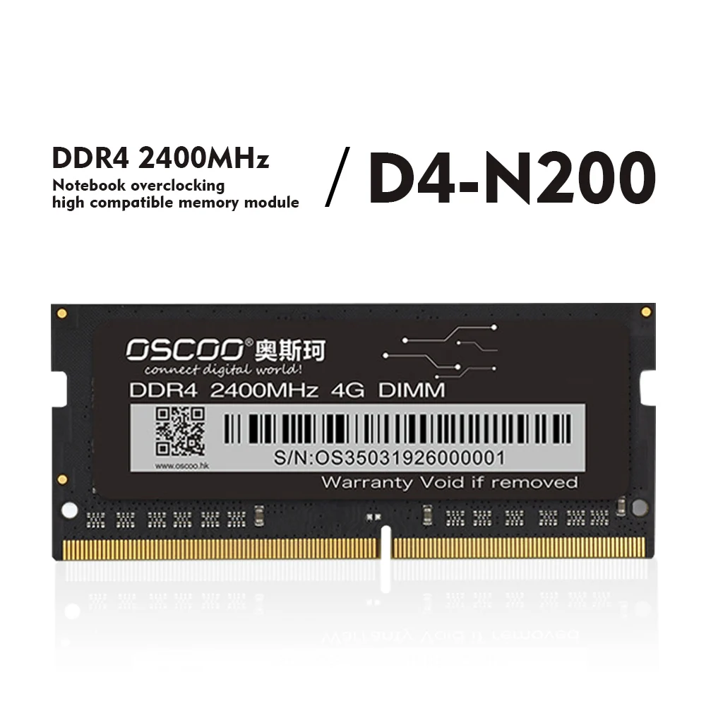 

Настольная материнская плата OSCOO DDR4 4 ГБ/8 ГБ/16 ГБ 2400 МГц DDR4 1,2 Pin в SO DIMM память для настольного ПК