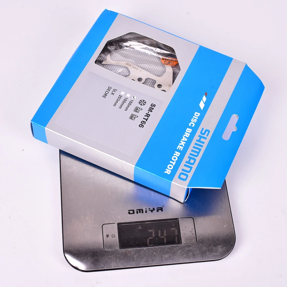 SHIMANO SM-RT66 дисковый тормозной ротор 6 Болт 160 мм 180 мм 203 мм MTB горный велосипед Deore SLX RT66 велосипед дисковый ротор