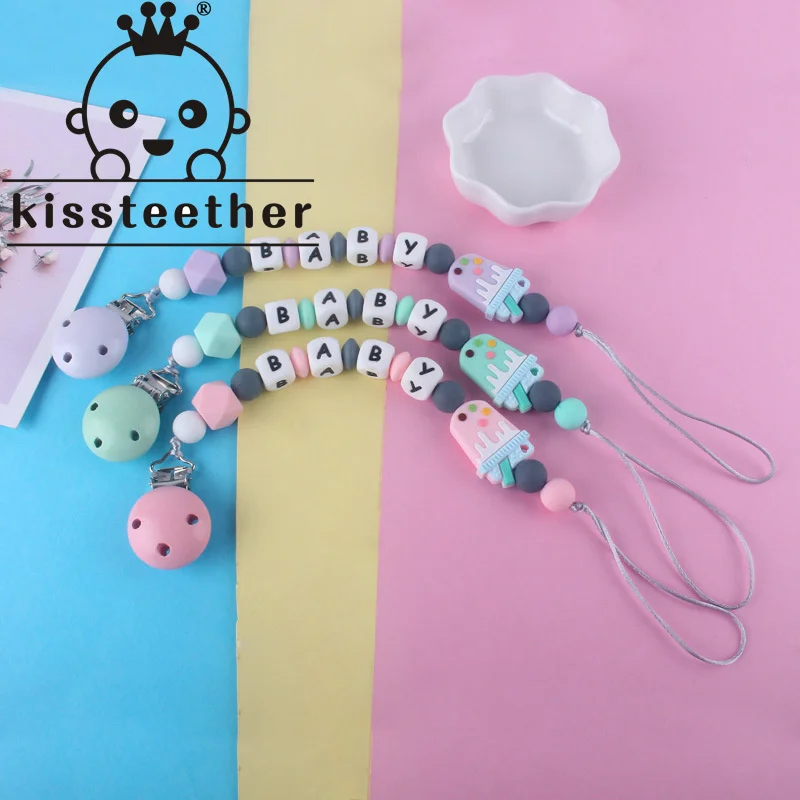 

Kissteether 1pc Milk Tea Cup Silicone Teether Toy And Soother Pacifier Holder Clip Chain BPA Free Best Newborn Shower Molar Gift