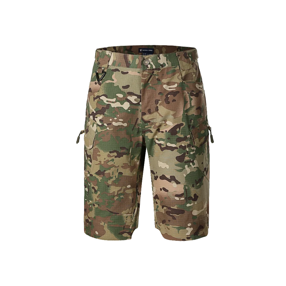 Шорты-карго мужские камуфляжные в стиле милитари тактические Короткие штаны для