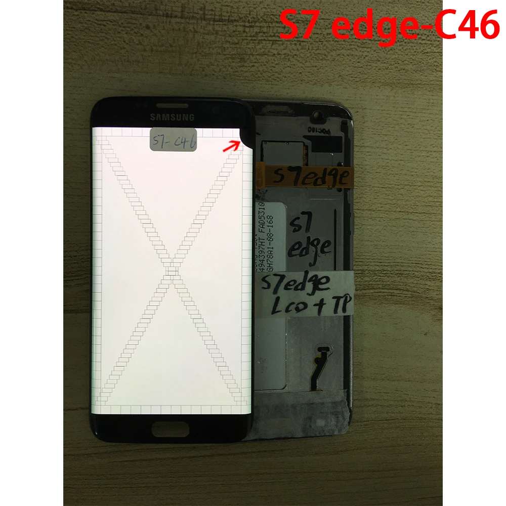 ЖК-дисплей для SAMSUNG Galaxy S7 Edge G935 G935F G935FD зеркальный дисплей сенсорный экран с