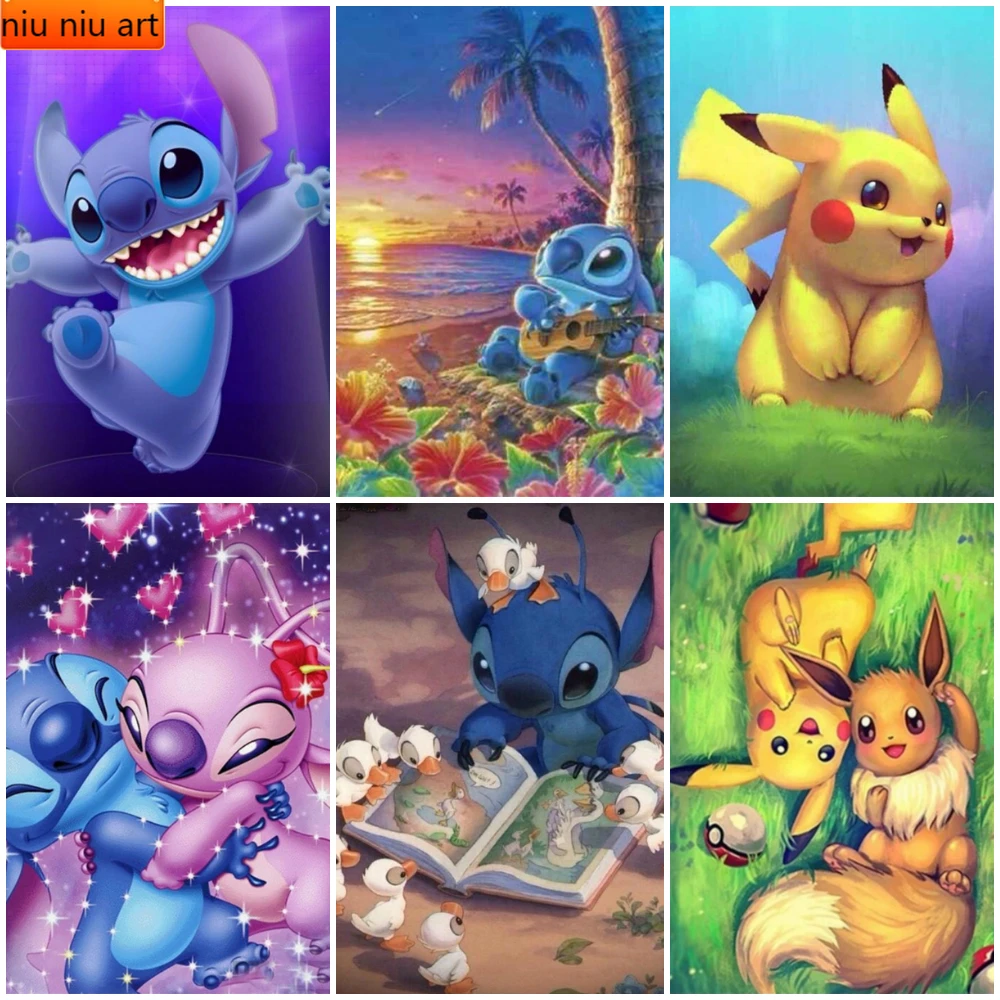 

5D DIY Diamond Embroidery Cartoon Anime Series Diamond Painting Mosaic Children's Gifts Full Drill Cross Stitch for Home Decor