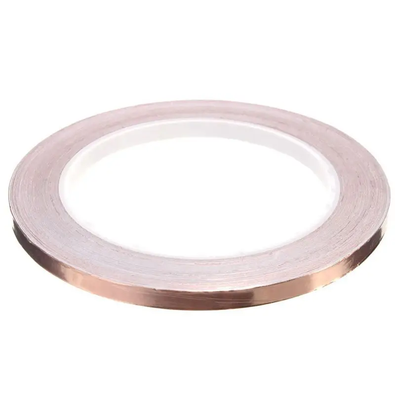 

6mmx20 m Roll Copper Sheet Self-Adhesive Tape Copper Tape Copper Foil
