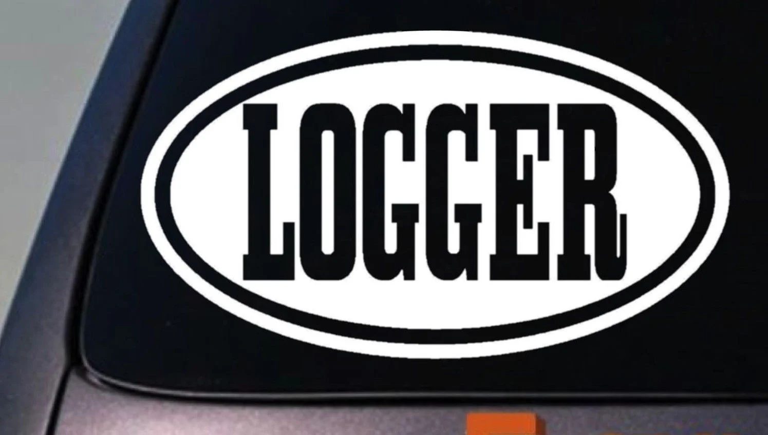 

logger sticker decal chainsaw forest 6" computer Sticker