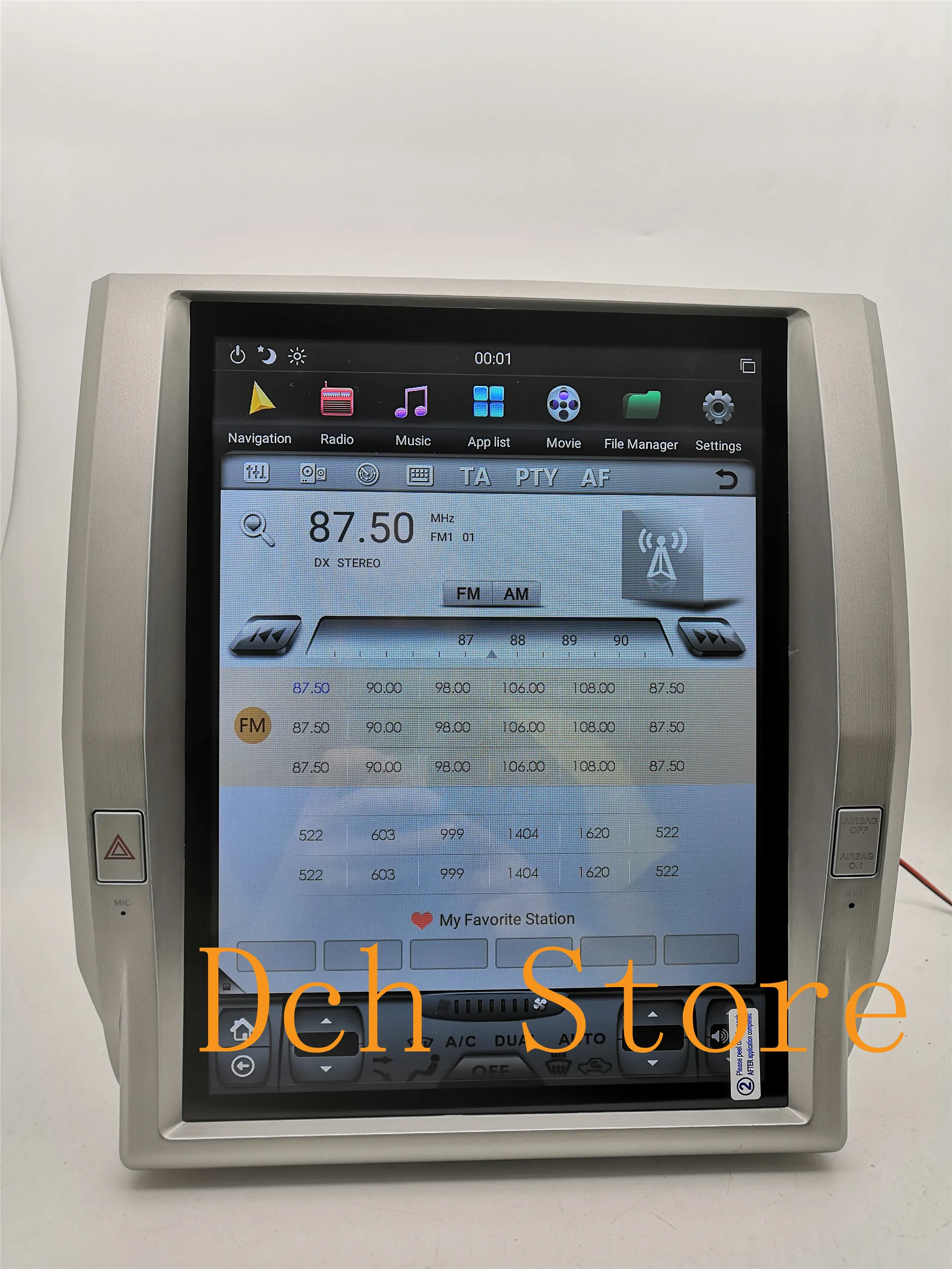 12,1 ''вертикальный tesla стиль Android 8,1 автомобильный dvd-плеер gps навигация для toyota tundra 2011- год Радио PX6 ips стерео