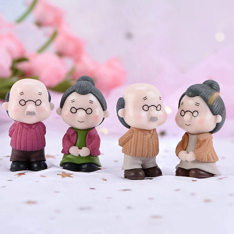 Статуэтка для пары миниатюрные фигурки персонаж стул книга бабушка дедушка пара