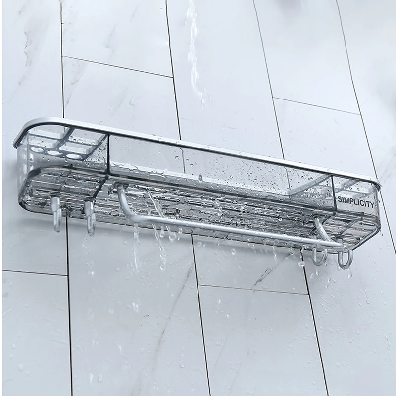 terup wall mounted bathroom storage rack toilet household items shampoo shelf bath organizer corner shelves bathroom accessories free global shipping