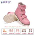Детские ортопедические сандалии Princepard, розовые, серые кожаные сандалии на плоской подошве для девочек, на лето