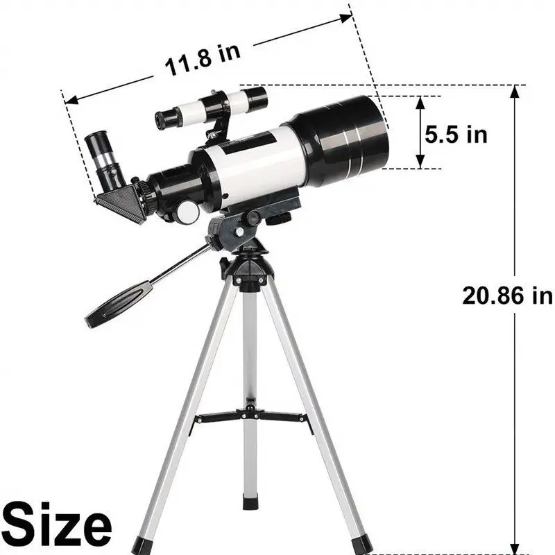 

Visionking Refraction Astronomical Telescope With Portable Tripod Sky Monocular Telescopio Space Observation Scope Outdoor