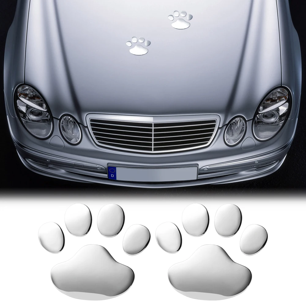 3D наклейка на автомобиль виниловая забавная с принтом лап животных кошек для Ford