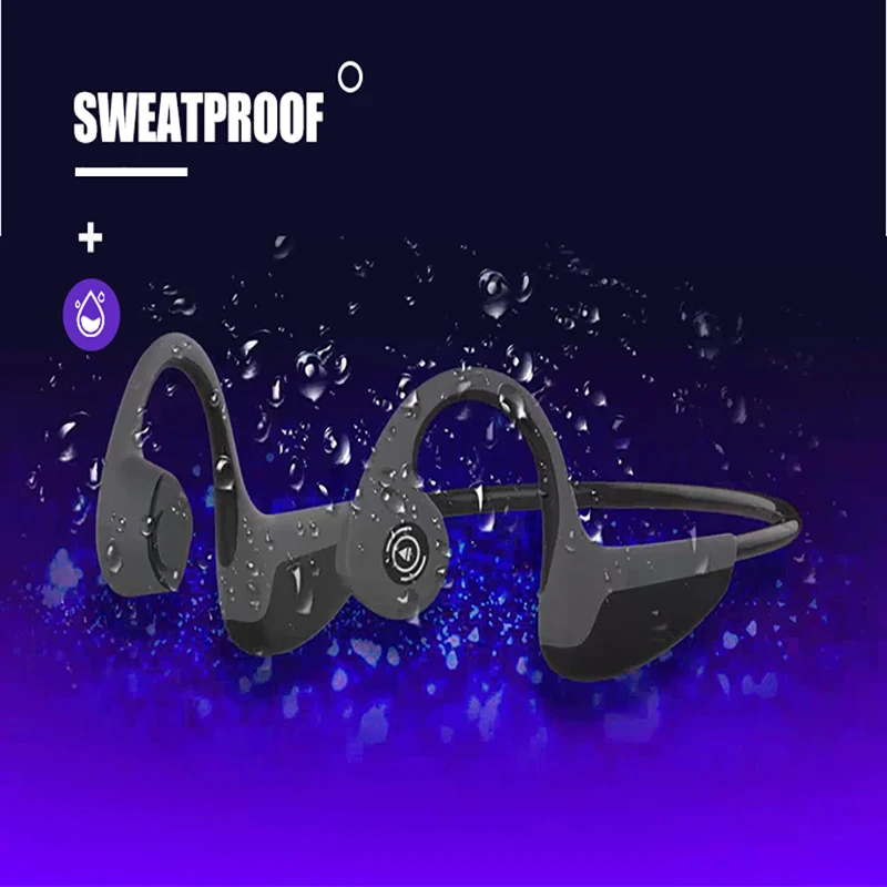 Bone Conduction Bluetooth Earphone Wireless Headset Outdoor Sport 5.0 Stereo Ipx 5 Waterproof For All Phone | Электроника
