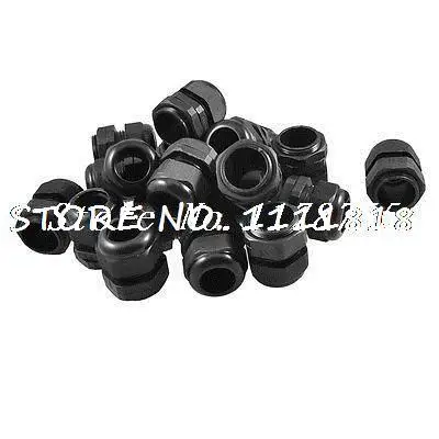 

Черные пластиковые водонепроницаемые соединители PG25, диаметр 16-21 мм, кабельный сальник, 20 шт.